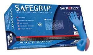 GLOVE  LATEX POWDER FREE;SAFEGRIP SZ LARGE 50 BX - Latex, Supported